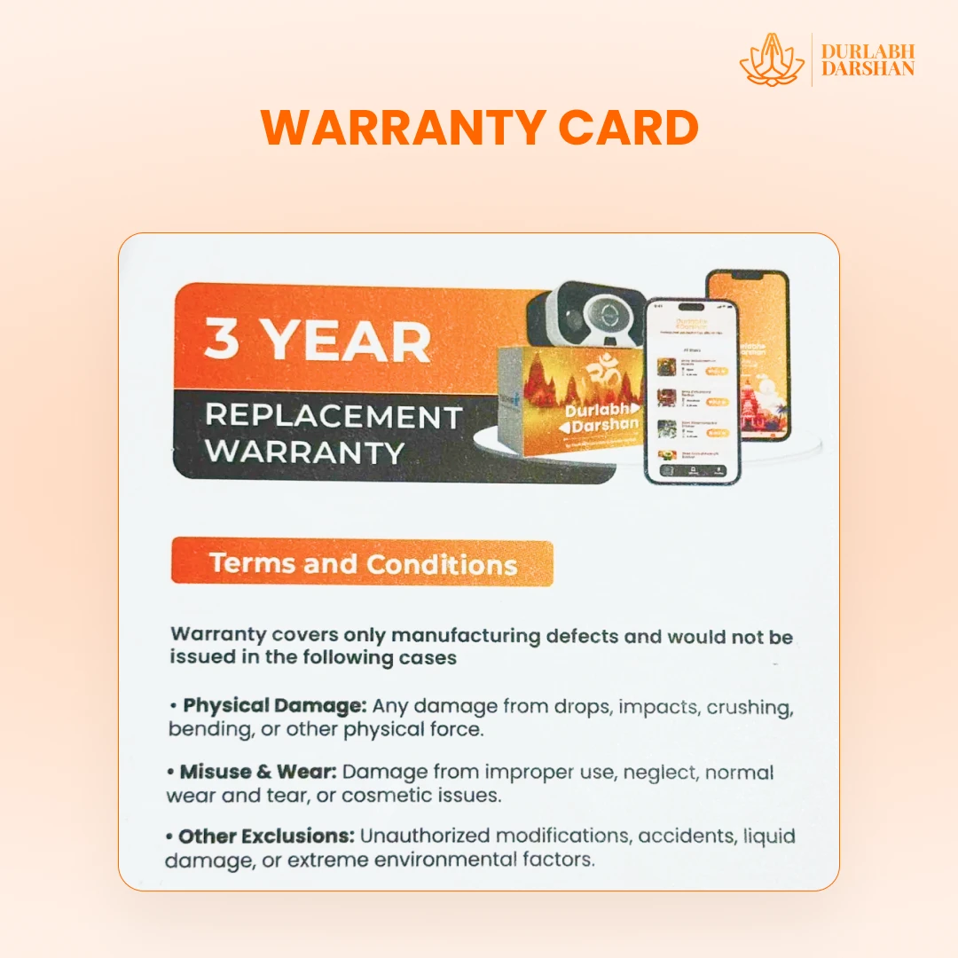 Durlabh Darshan with VR Headset + 1 Year App Subscription + Complimentary Abhimantrit Rudraksha