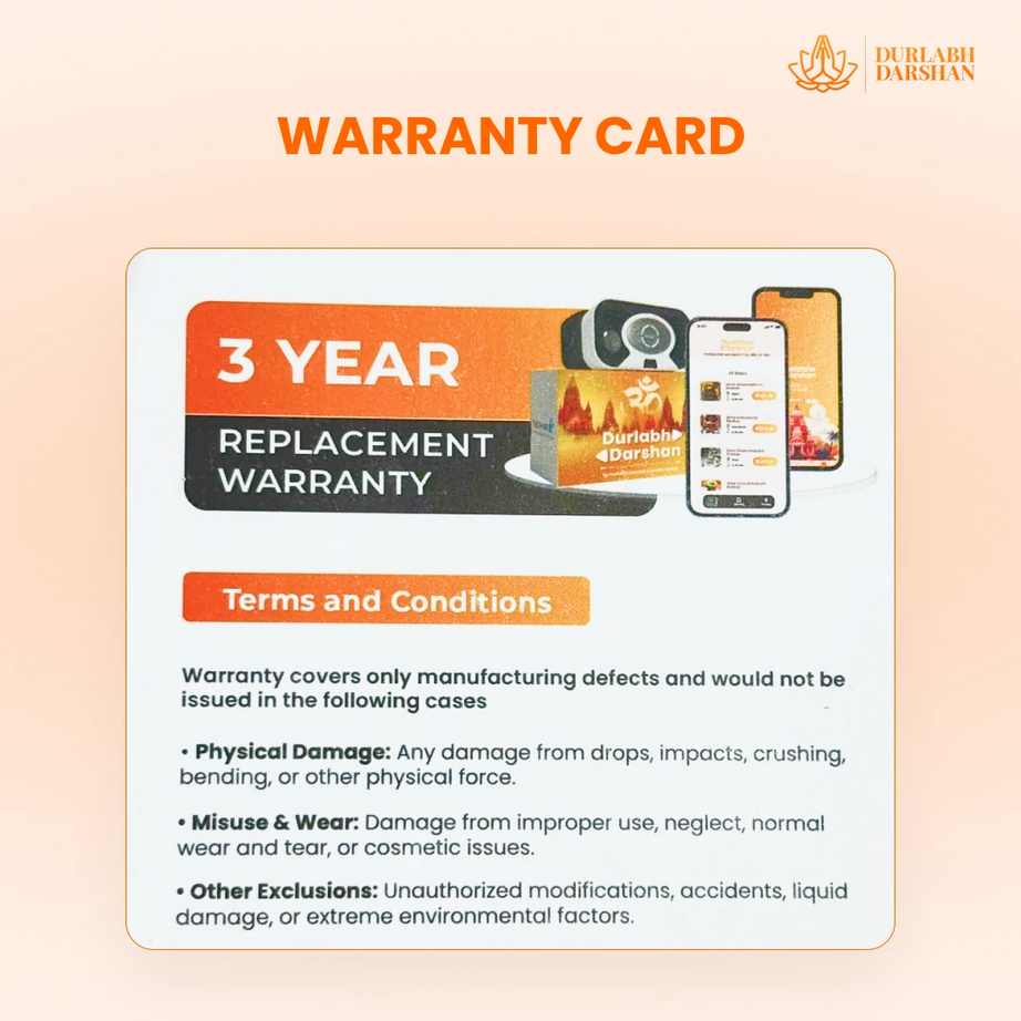 Durlabh Darshan with VR Headset + 1 Year App Subscription + Complimentary Abhimantrit Rudraksha